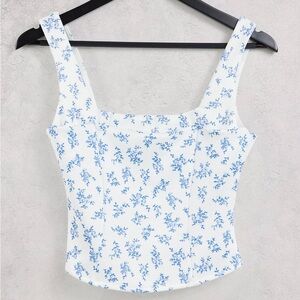 Floral corset top